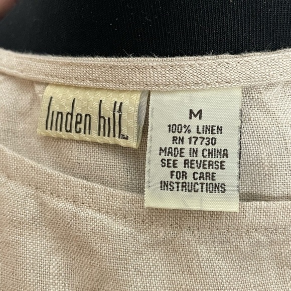 Linden Hill 100% Linen Tank Top | Size Medium - Picture 3 of 5